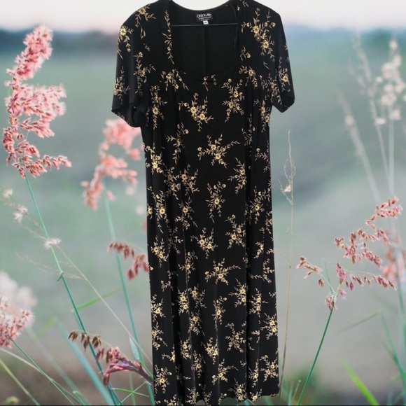 90s gold and black dress - Picture 2 of 4